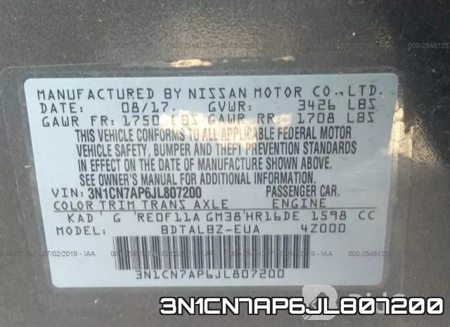 3N1CN7AP6JL807200 фото 10