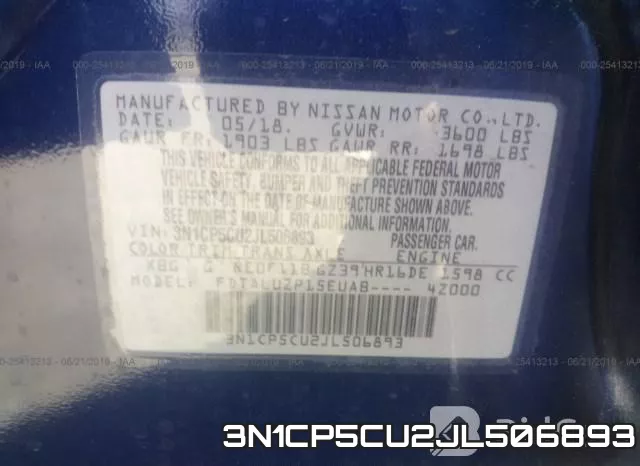 3N1CP5CU2JL506893 фото 10
