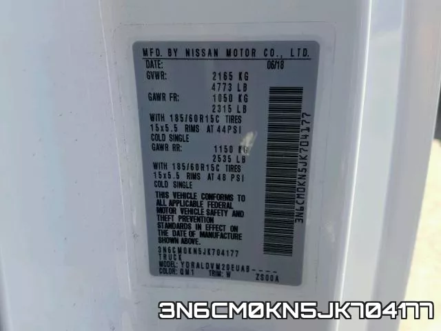 3N6CM0KN5JK704177 фото 2
