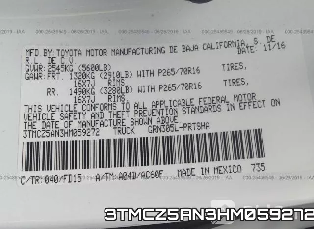 3TMCZ5AN3HM059272 фото 10