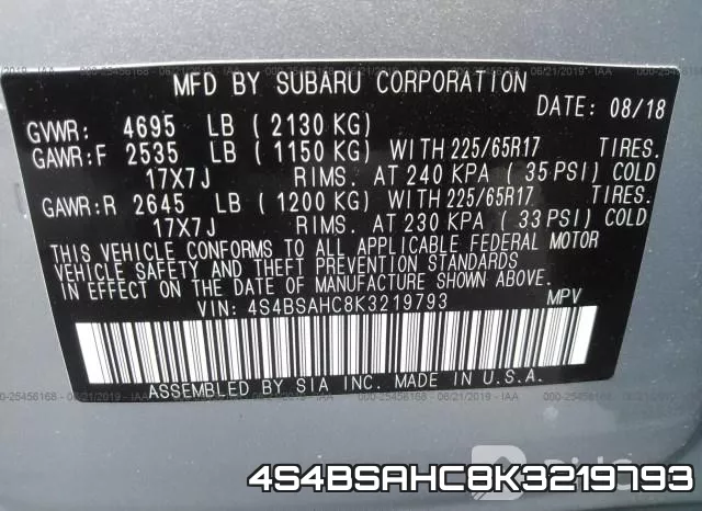 4S4BSAHC8K3219793 фото 10