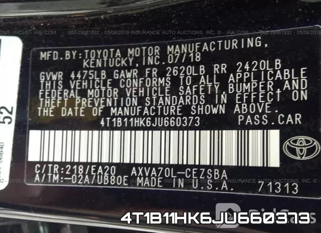4T1B11HK6JU660373 фото 10
