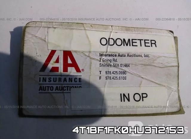 4T1BF1FK0HU372153 фото 8