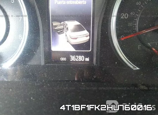 4T1BF1FK2HU760016 фото 8
