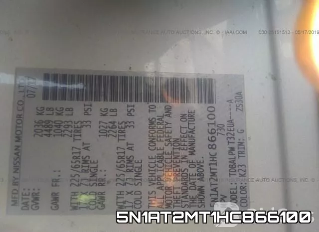 5N1AT2MT1HC866100 фото 10