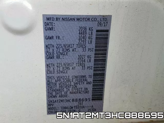 5N1AT2MT3HC888695 фото 2