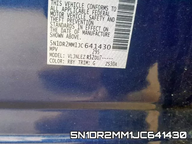 5N1DR2MM1JC641430 фото 2