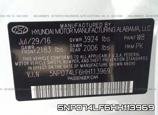5NPD74LF6HH113969 фото 10