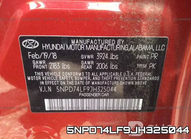 5NPD74LF9JH325044 фото 10