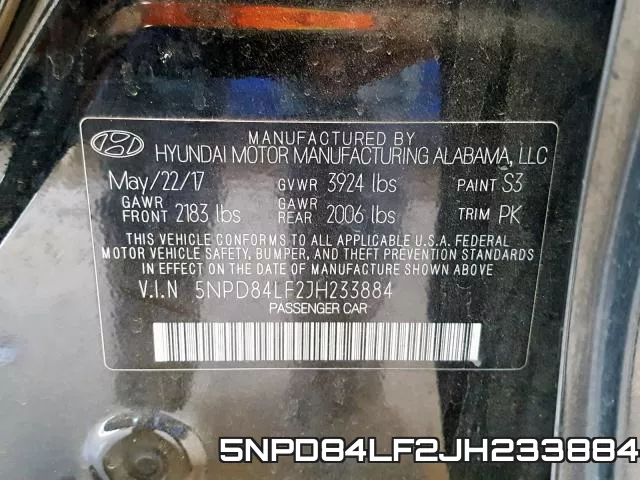 5NPD84LF2JH233884 фото 2