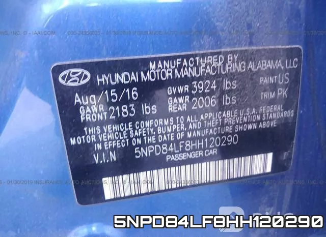 5NPD84LF8HH120290 фото 10