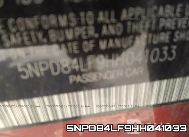 5NPD84LF9HH041033 фото 10