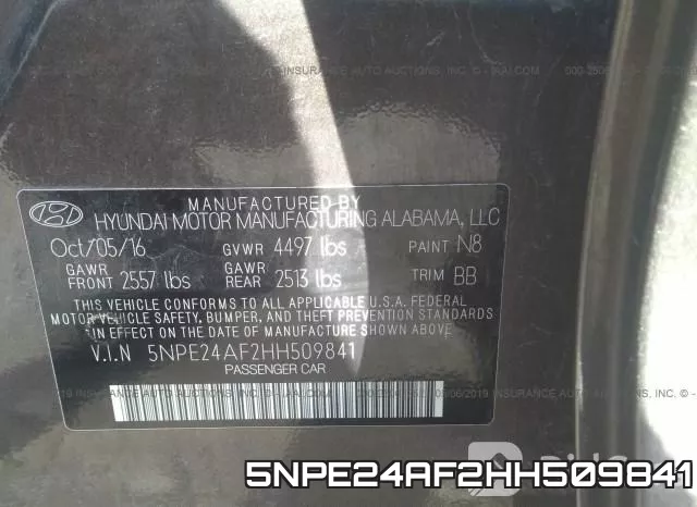 5NPE24AF2HH509841 фото 10