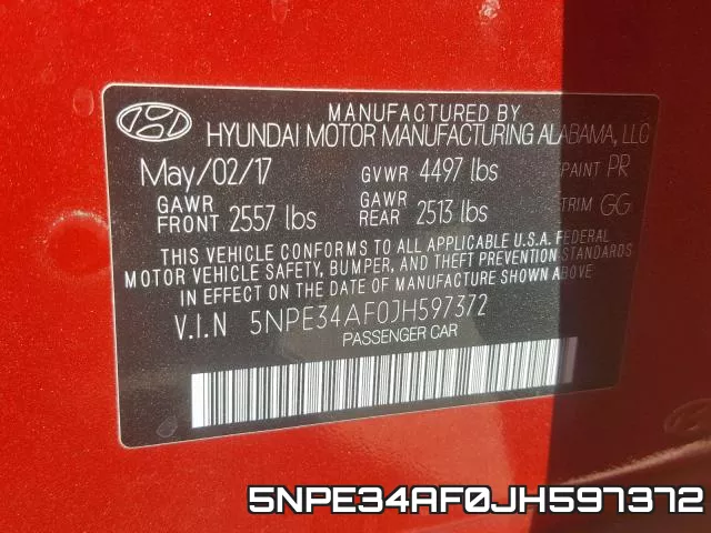 5NPE34AF0JH597372 фото 2