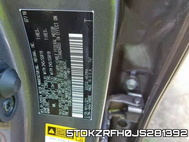5TDKZRFH0JS281392 фото 2
