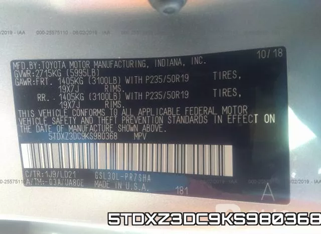 5TDXZ3DC9KS980368 фото 10