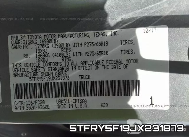 5TFRY5F19JX231873 фото 10