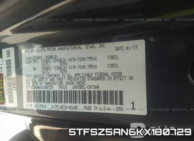5TFSZ5AN6KX180729 фото 10
