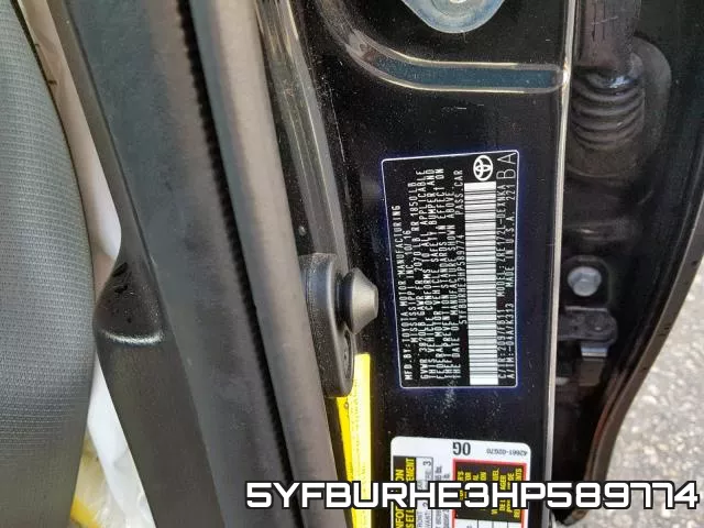 5YFBURHE3HP589774 фото 2