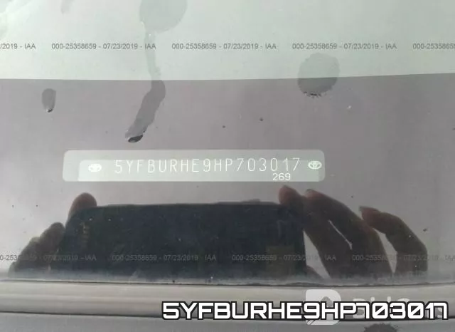 5YFBURHE9HP703017 фото 10