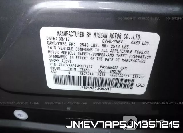 JN1EV7AP5JM357215 фото 10