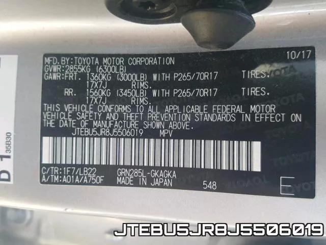 JTEBU5JR8J5506019 фото 2