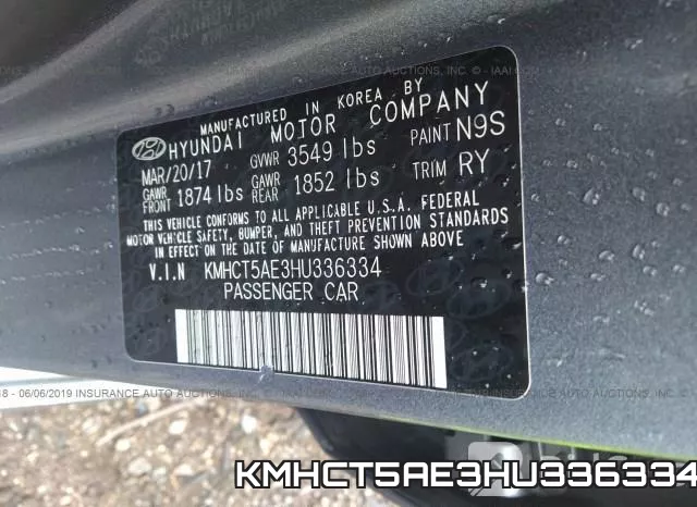 KMHCT5AE3HU336334 фото 10