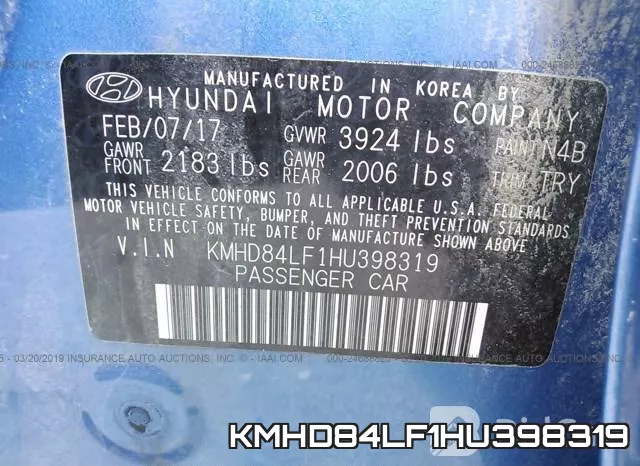 KMHD84LF1HU398319 фото 10