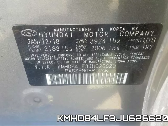 KMHD84LF3JU626620 фото 2