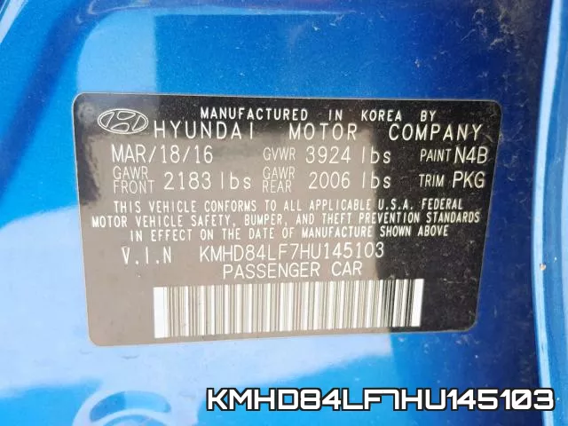 KMHD84LF7HU145103 фото 2