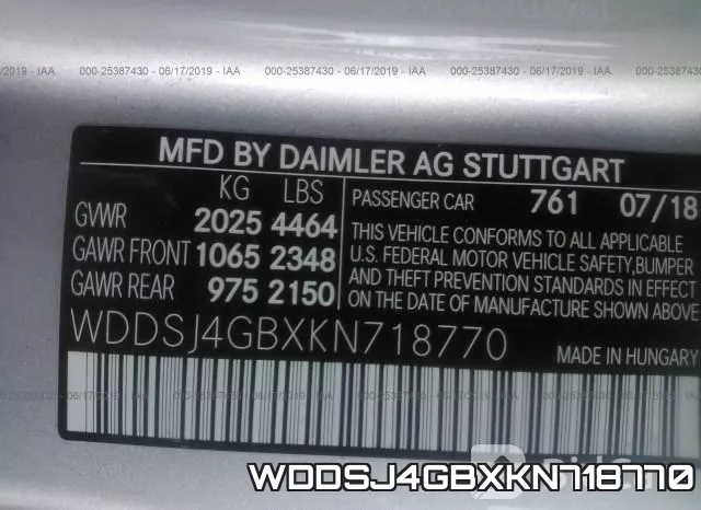 WDDSJ4GBXKN718770 фото 9