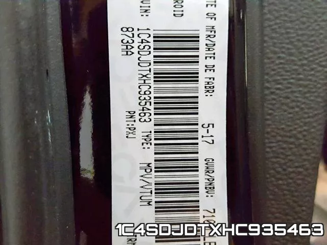 1C4SDJDTXHC935463 фото 2