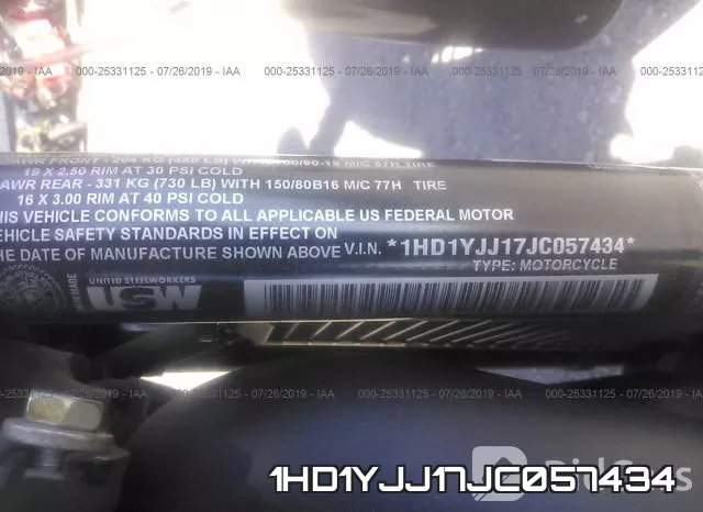 1HD1YJJ17JC057434 фото 2