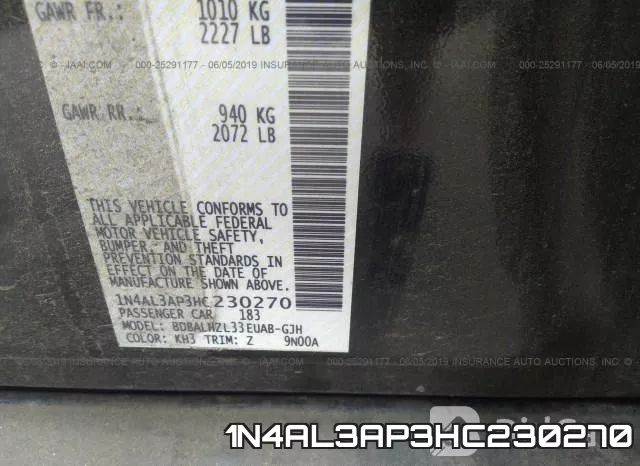 1N4AL3AP3HC230270 фото 10