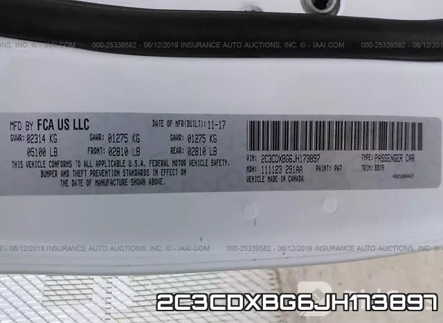 2C3CDXBG6JH173897 фото 10