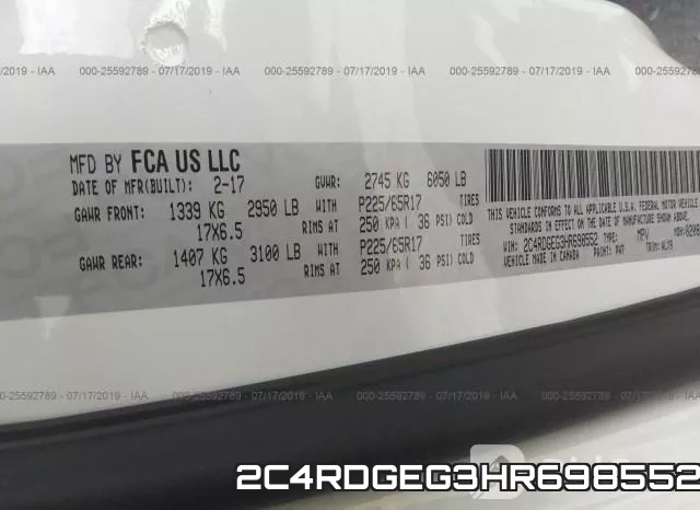 2C4RDGEG3HR698552 фото 10