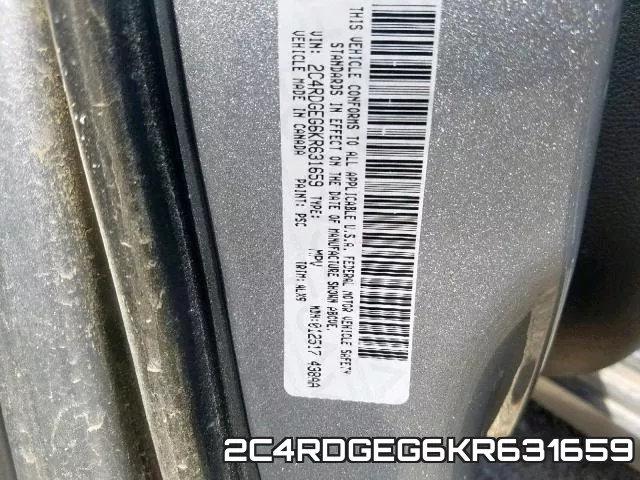 2C4RDGEG6KR631659 фото 2