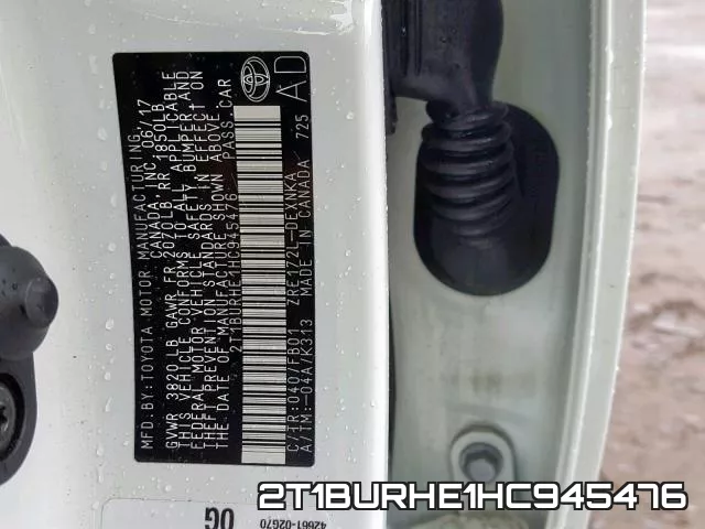 2T1BURHE1HC945476 фото 2