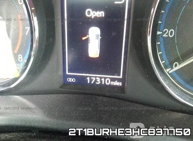 2T1BURHE3HC837750 фото 8