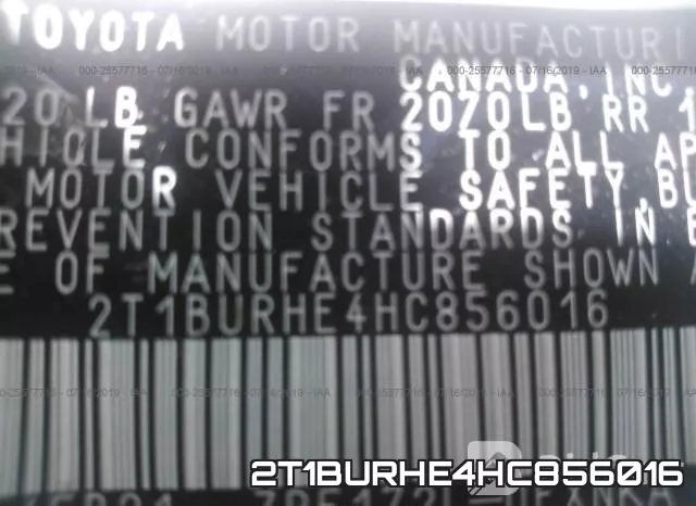 2T1BURHE4HC856016 фото 10