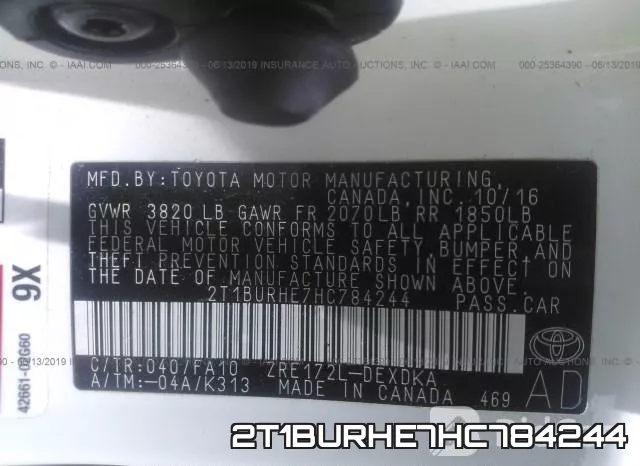 2T1BURHE7HC784244 фото 10