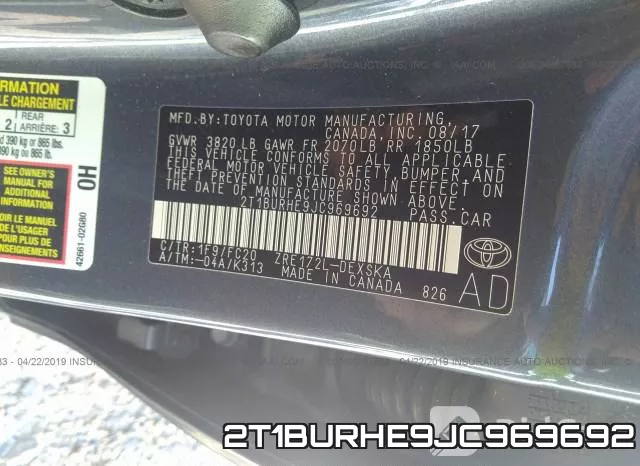 2T1BURHE9JC969692 фото 10