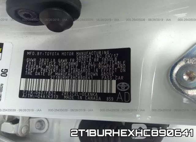 2T1BURHEXHC890641 фото 10