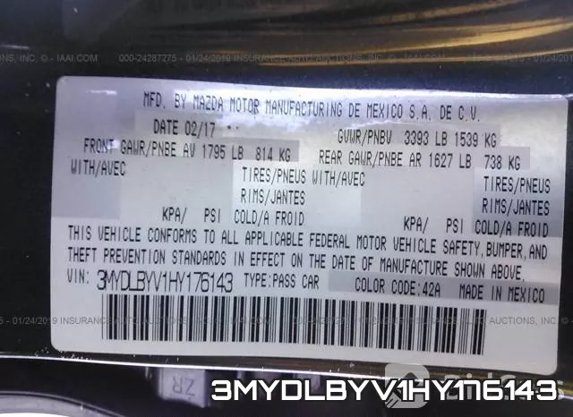 3MYDLBYV1HY176143 фото 9