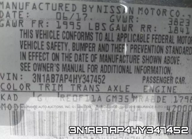 3N1AB7AP4HY347452 фото 10