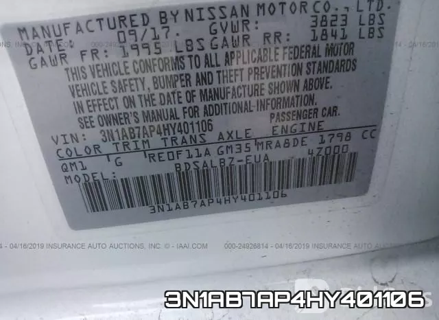 3N1AB7AP4HY401106 фото 10