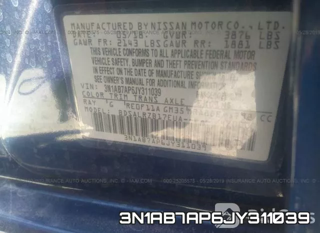 3N1AB7AP6JY311039 фото 10