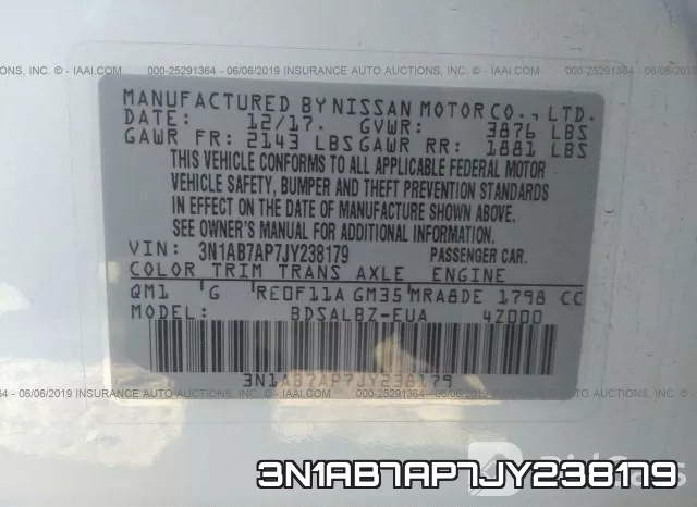 3N1AB7AP7JY238179 фото 10