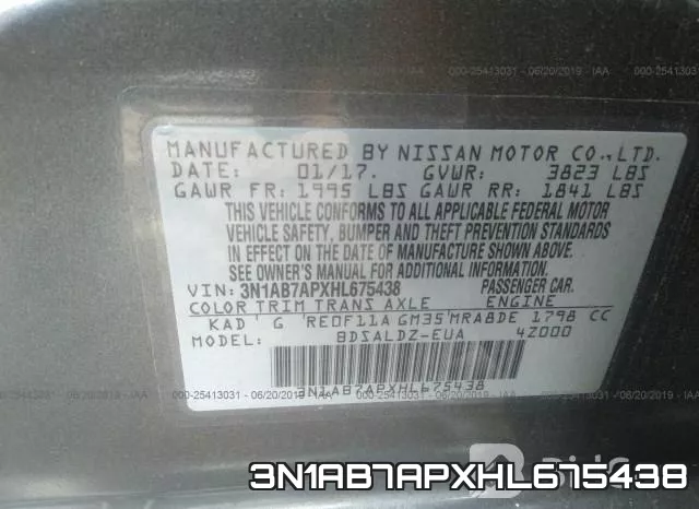 3N1AB7APXHL675438 фото 9