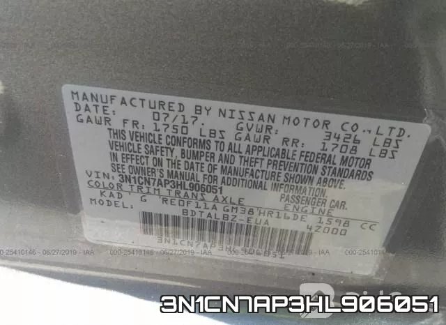 3N1CN7AP3HL906051 фото 10